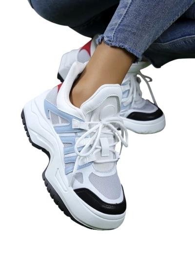 Royalfashion Damen sportliche Sneakers auf dickerer Sohle Loness