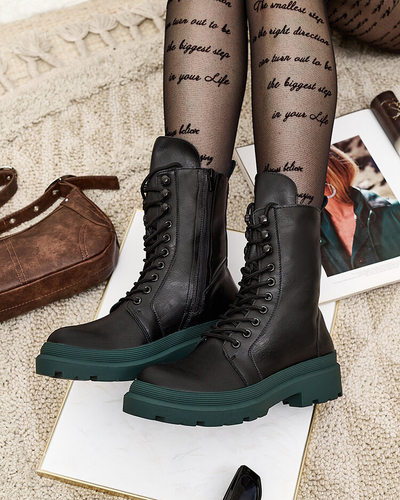 Royalfashion Eco leather women's bagger boots Vederme