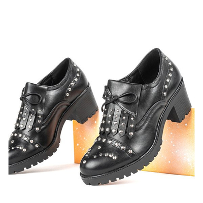 Schwarze niedrige Schuhe auf einem dicken Pfosten Colorado - Footwear