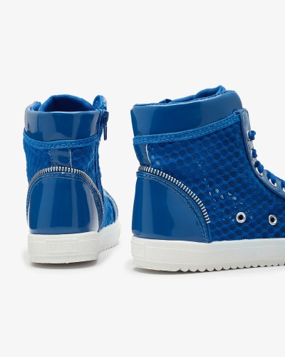 Blaue High-Top-Sneakers für Mädchen Borris- Footwear