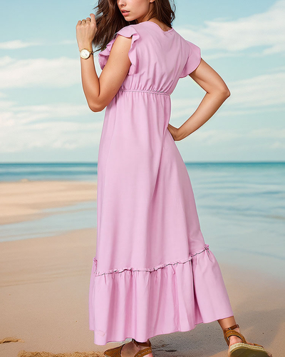 Royalfashion Langes Damenkleid mit Spitze