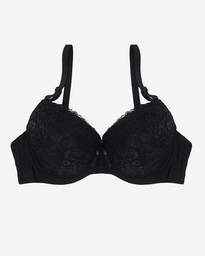 Schwarzer Push-up-BH für Damen - Unterwäsche