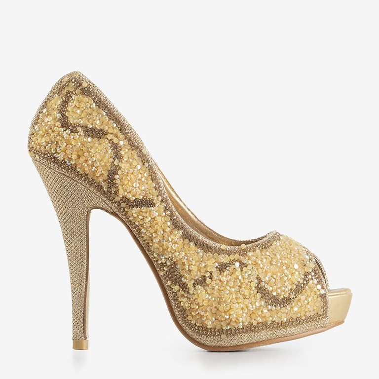 Gold Damen Pumps mit Zirkonia Dagan - Schuhe