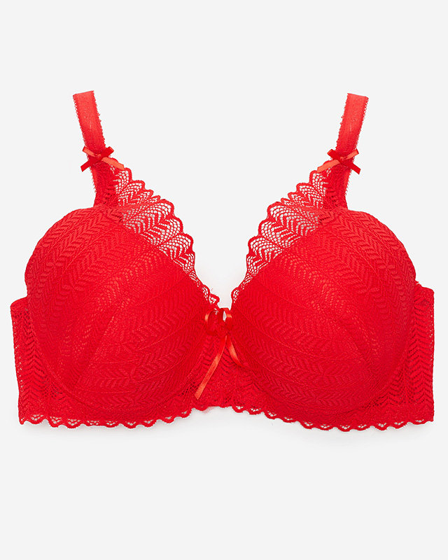 Roter Damen-Spitzen-BH - Unterwäsche