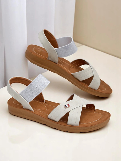 Royalfashion Damen Sandalen mit elastischen Riemen Zerefis