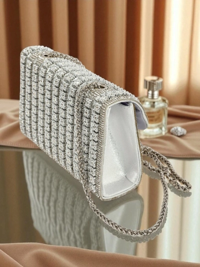 Royalfashion Damen Clutch Handtasche mit Zirkonia Elira Dusk