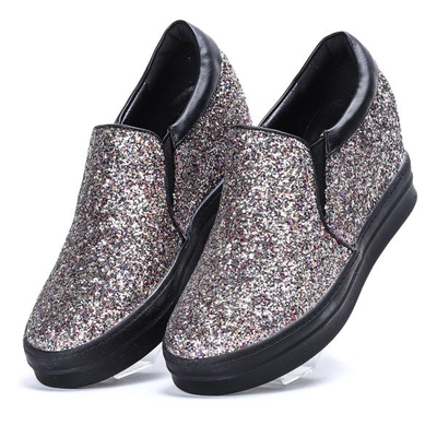 Glitzer-Sneaker auf einem Indoor-Keil Faterrena - Footwear