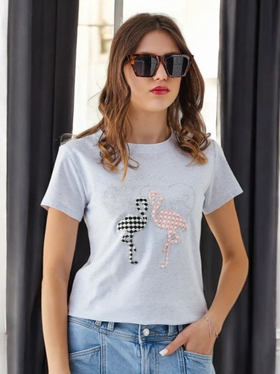 Royalfashion Жіноча бавовняна футболка Flaming Love