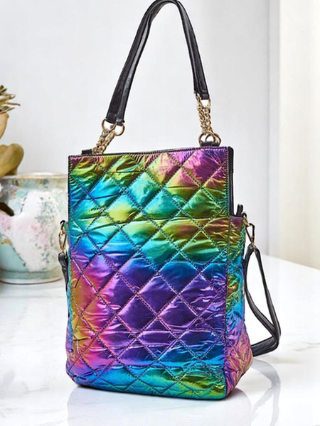 Royalfashion Große Damenhandtasche HoloQuilt Shopper
