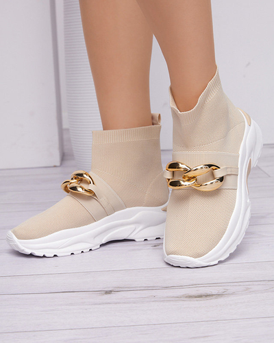 High Deveris Beige Sneaker für Damen - Schuhe