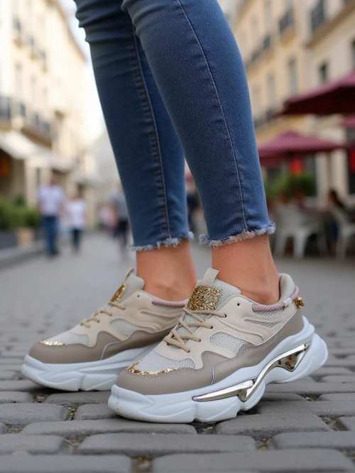 Royalfashion Жіночі кросівки з товстою підошвою Lesalli