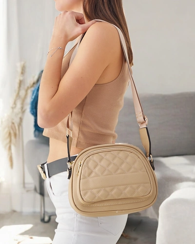 Royalfashion Oval kleine Damenhandtasche aus Kunstleder