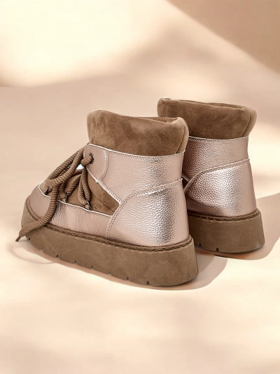 Royalfashion Damen Schnürschneestiefel Iniuc