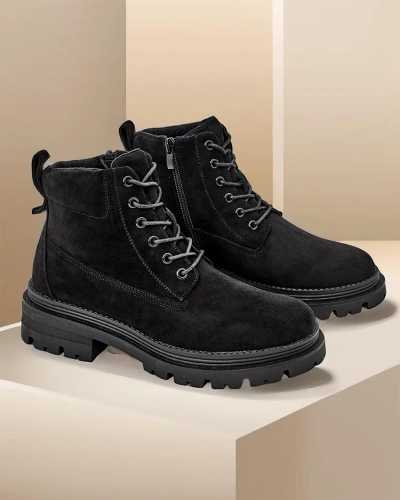 Royalfashion Damen Trapper Stiefel Savbery