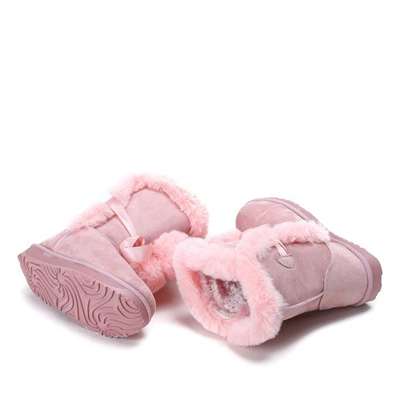 Pink Bobo Schneeschuhe mit Pompons - Schuhe