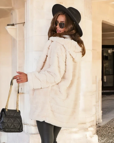 Royalfashion Damen Pelzmantel