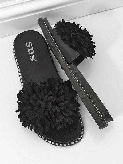 Royalfashion Damen Pantoletten Flora Blide mit flacher Sohle