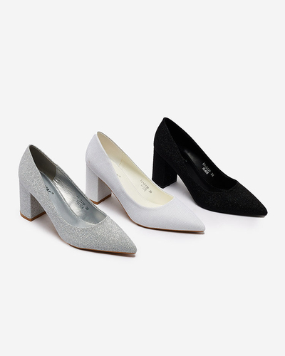 Royalfashion Women's Eotira Glitter Stiletto Post Top Pumps