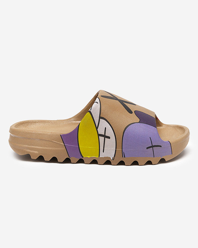 Goldbraune Damen-Flip-Flops Elmino - Schuhe
