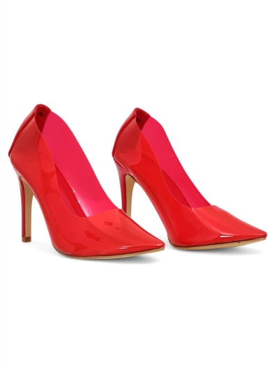 Royalfashion Transparente Damen-Stilettos Selqoa