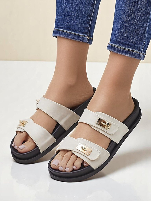 Royalfashion Жіночі сандалі з декоративними пряжками Costes