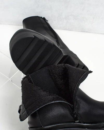 Royalfashion Damen Plateaustiefel Fixib