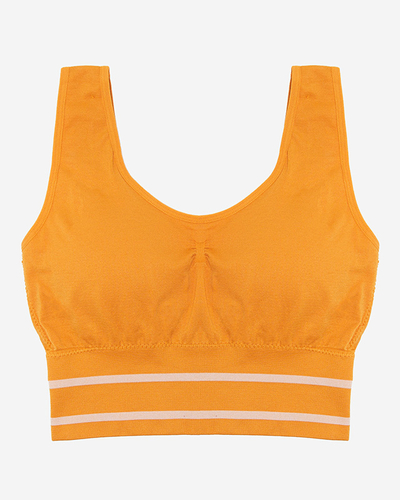 Senffarbener Damen-Sport-BH - Unterwäsche
