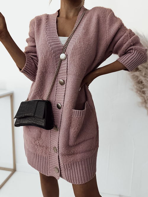 Рожевий жіночий светр-покривало Royalfashion