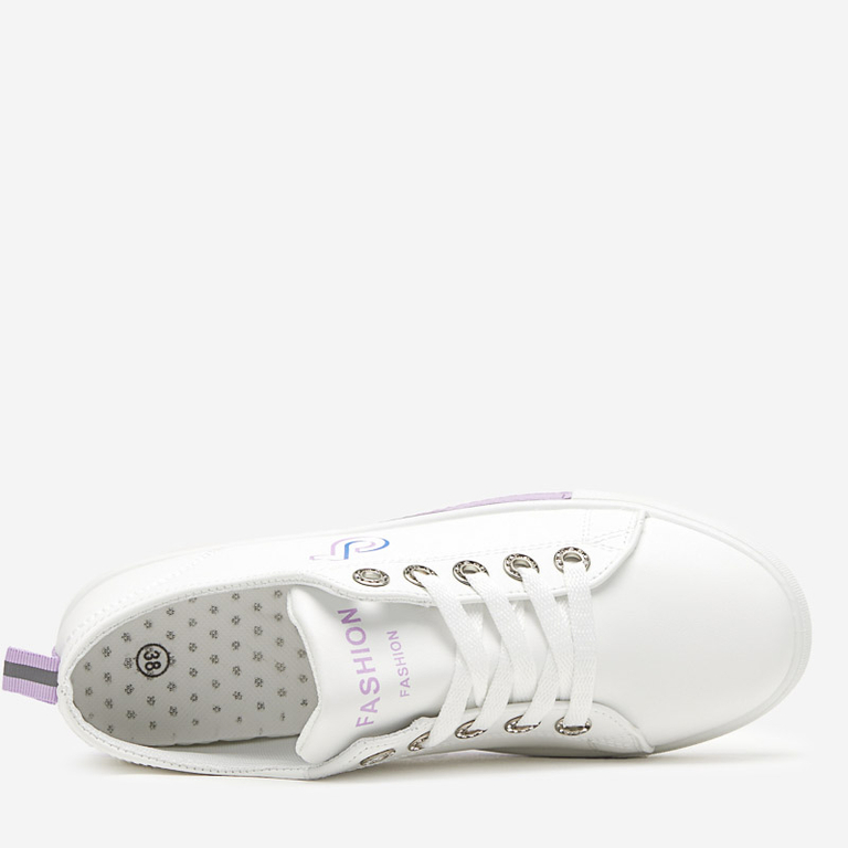 Weiß-lila Damen-Sneaker Tictoa - Footwear
