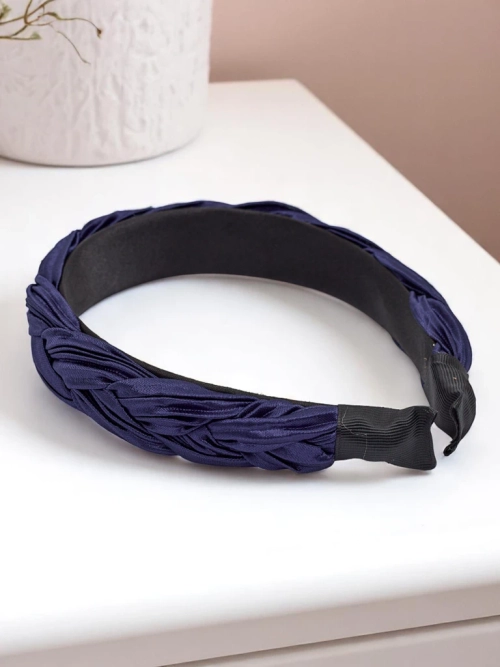 Royalfashion Обруч для волосся з плетінням і гофруванням Nina