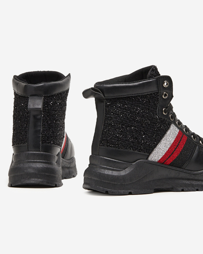 OUTLET Schwarze Sportturnschuhe für Damen von Hasmali - Schuhe