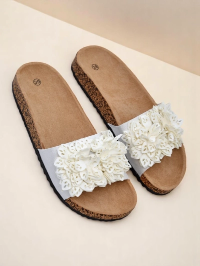Royalfashion Damen-Flip-Flops mit kleinen Blüten Occes