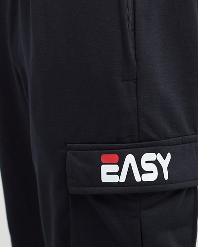 Marineblaue Herren-Jogginghose mit Taschen - Kleidung