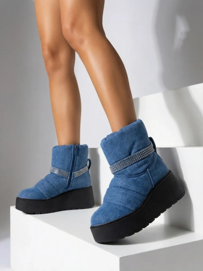Royalfashion Damen Keil-Snowboots Renosi