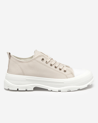 Graue Damen-Sneaker auf höherer Sohle Mytiko - Footwear