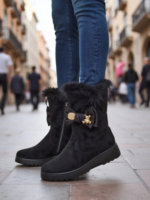 Royalfashion Жіночі снігові черевики з бантиком Kiebbi