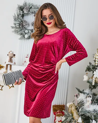 Royalfashion Damenkleid mit Raffung