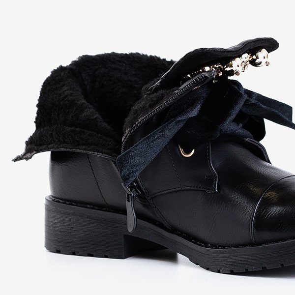 Schwarze Taschen mit Havelte-Dekor - Schuhe