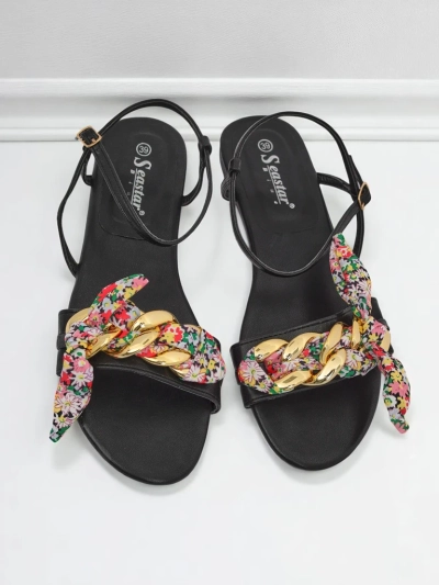Royalfashion Damen Sandalen mit flacher Sohle BareLuxe