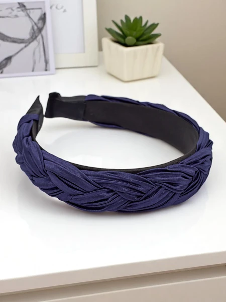 Royalfashion Обруч для волосся з плетінням і гофруванням Nina