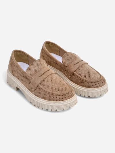 Royalfashion Damen-Eco-Suede-Mokassins Dunes