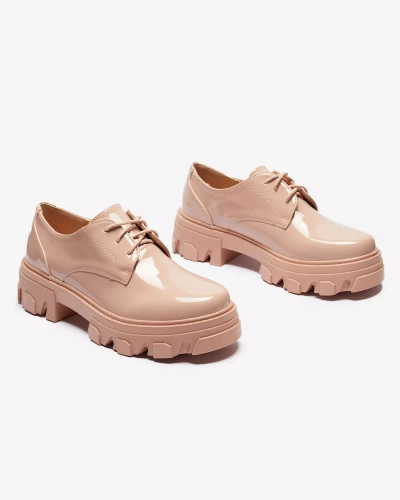 Rosa lackierte Damen Halbschuhe Delgor- Footwear
