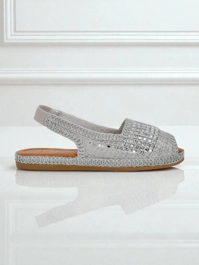 Royalfashion Damen Espadrille-Sandalen mit Zirkonia Belle Sparkle