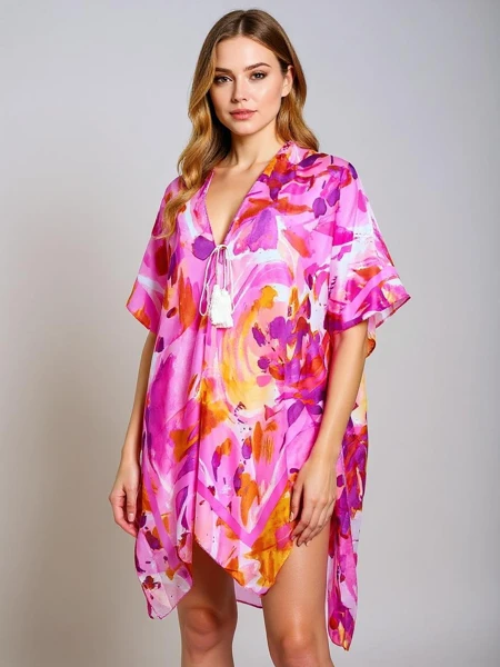 Royalfashion Pareo – Damen Sommer Strandtunika mit Muster Wild Coast