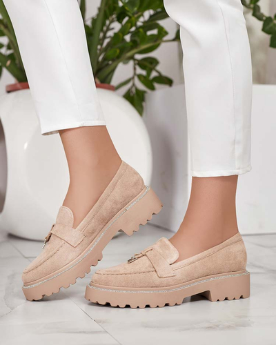 Royalfashion Damen Mokassins mit Zirkonen Ali