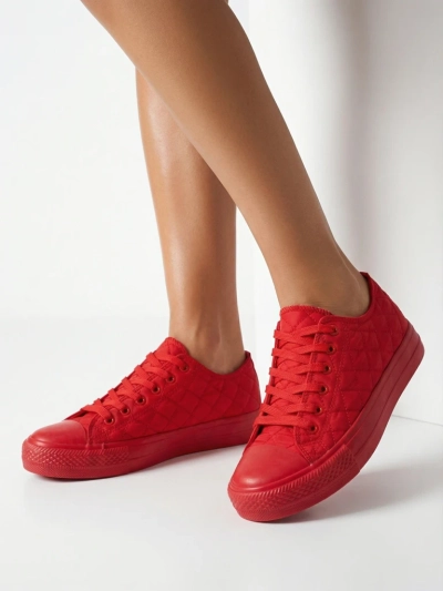 Stella Damen Sneaker Rot Stoff Sportlich für den Sommer