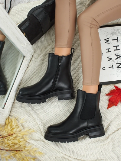 Damenstiefeletten aus Öko-Leder Solmira