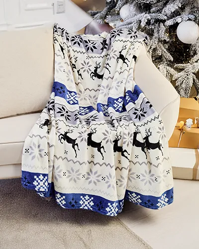 Royalfashion Weihnachts Wurfdecke 200x220