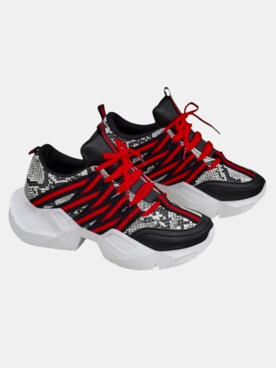 Royalfashion Damen SportSneaker auf einer dickeren Sohle Ivvert