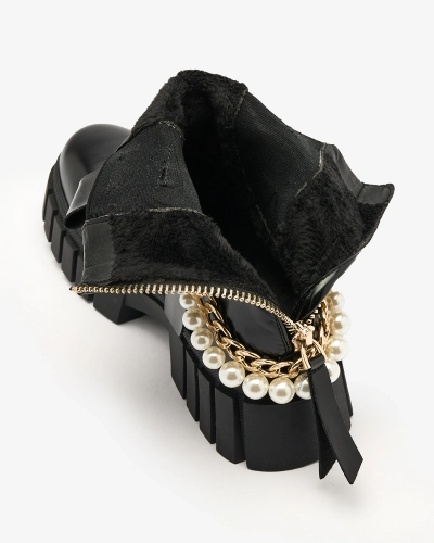 Royalfashion Schwarz Damenstiefel Zifosca